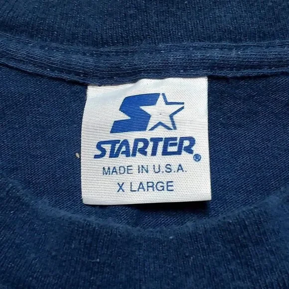 Vintage 1993 Starter Cleveland Indians Made in USA Single Stitch T-Shirt Mens XL - Picture 7 of 9